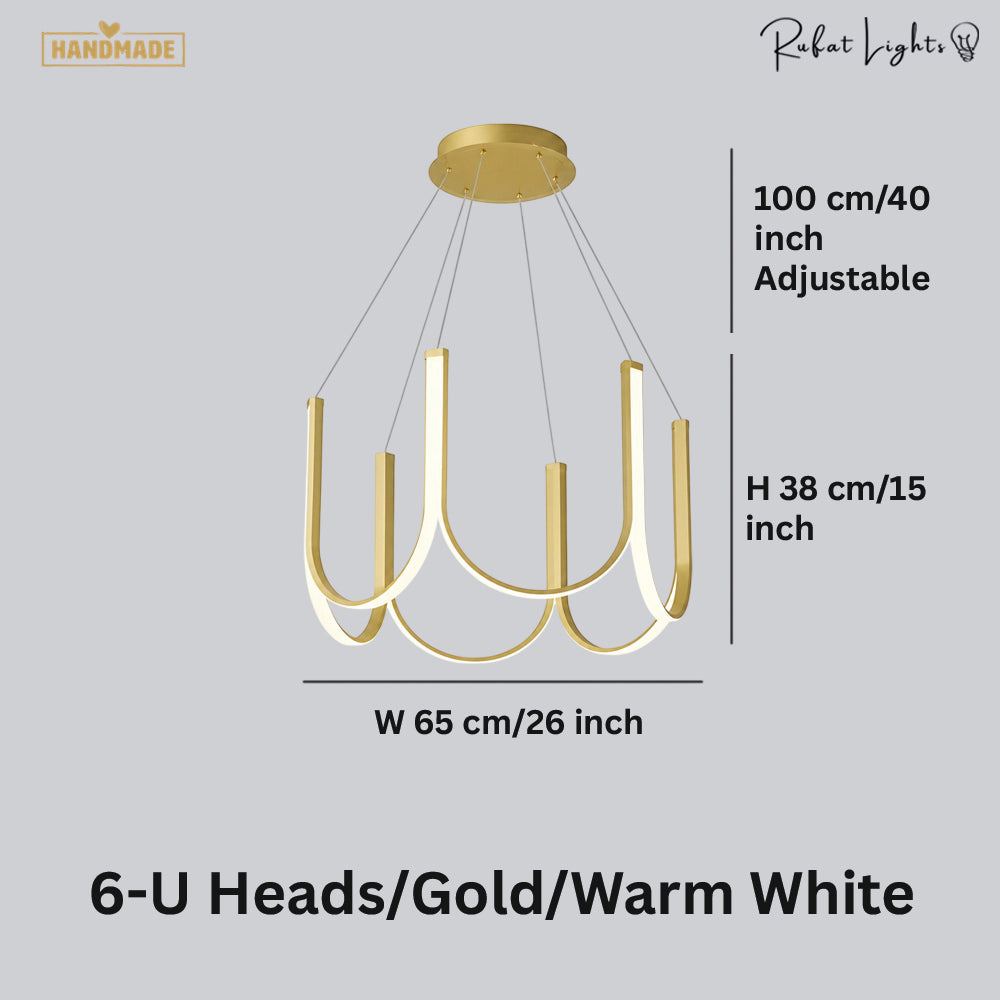 Minimalist Luxury U Shape Chandeliers