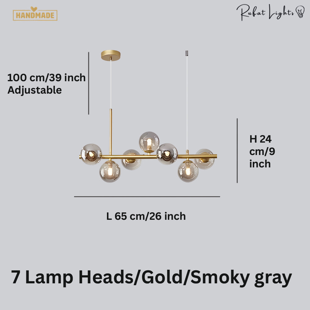 Light Glass Sphere Chandelier 7/9/11 Balls