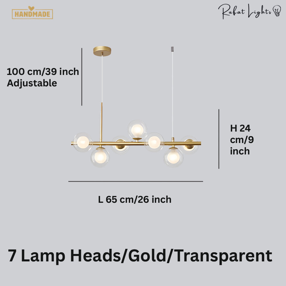 Light Glass Sphere Chandelier 7/9/11 Balls