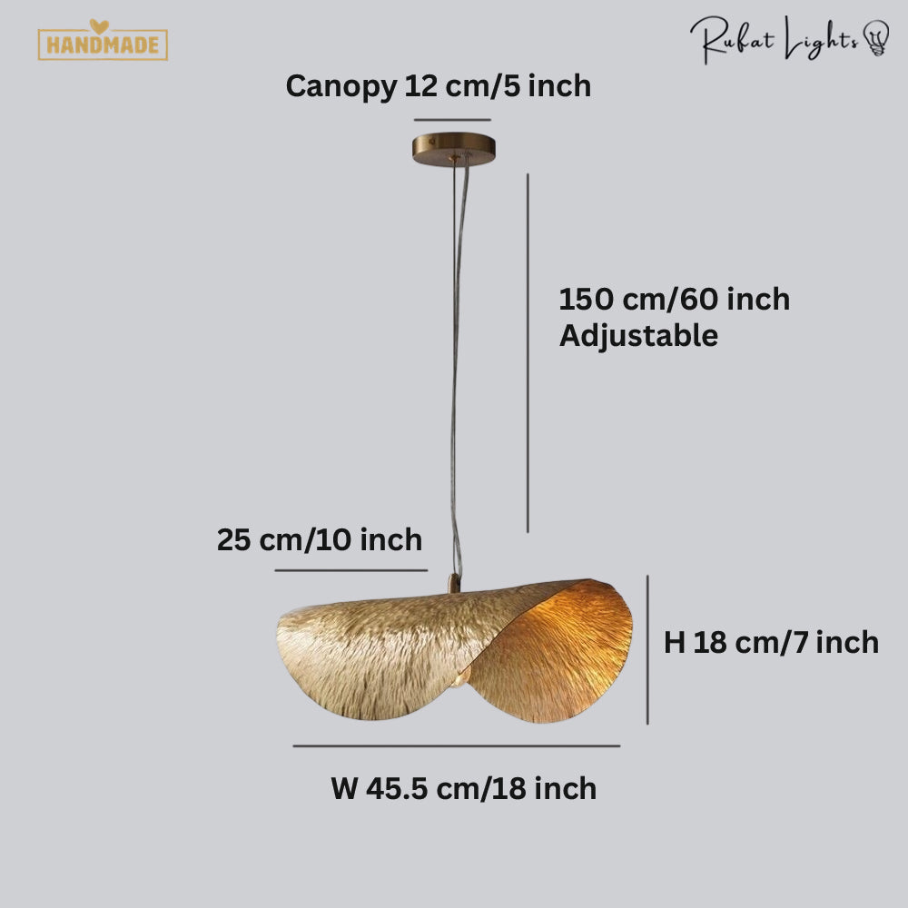 Copper Lotus Grace Nordic Pendant Lamp
