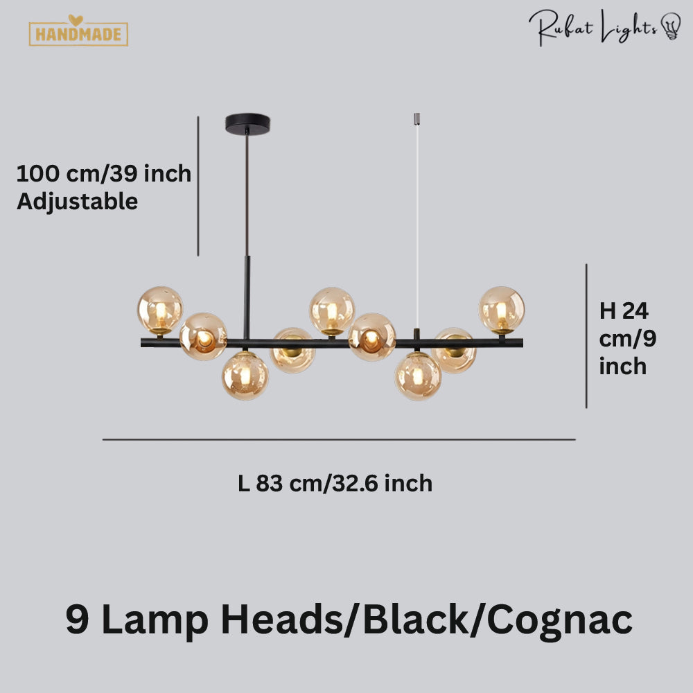 Light Glass Sphere Chandelier 7/9/11 Balls