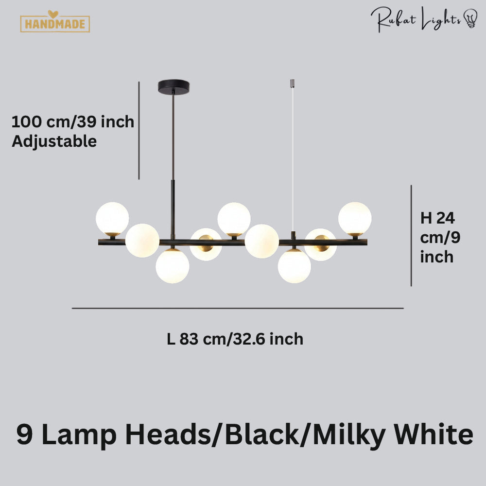 Light Glass Sphere Chandelier 7/9/11 Balls