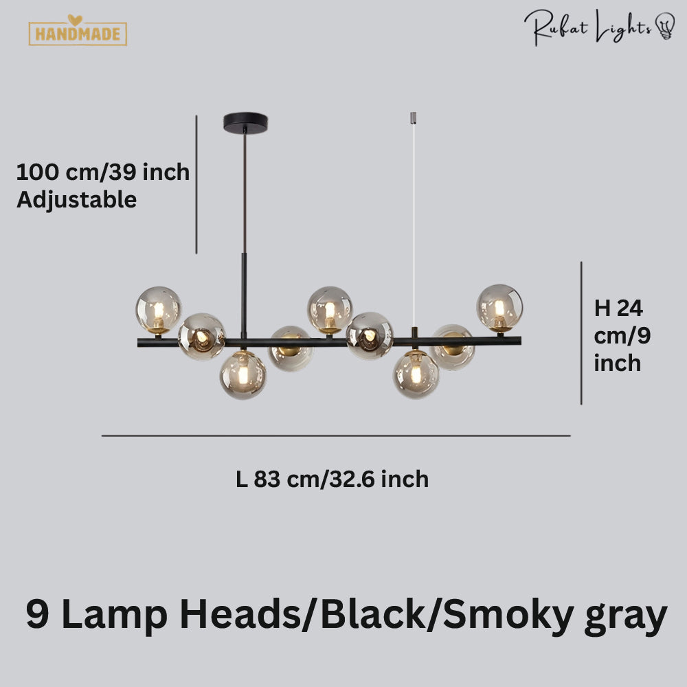 Light Glass Sphere Chandelier 7/9/11 Balls