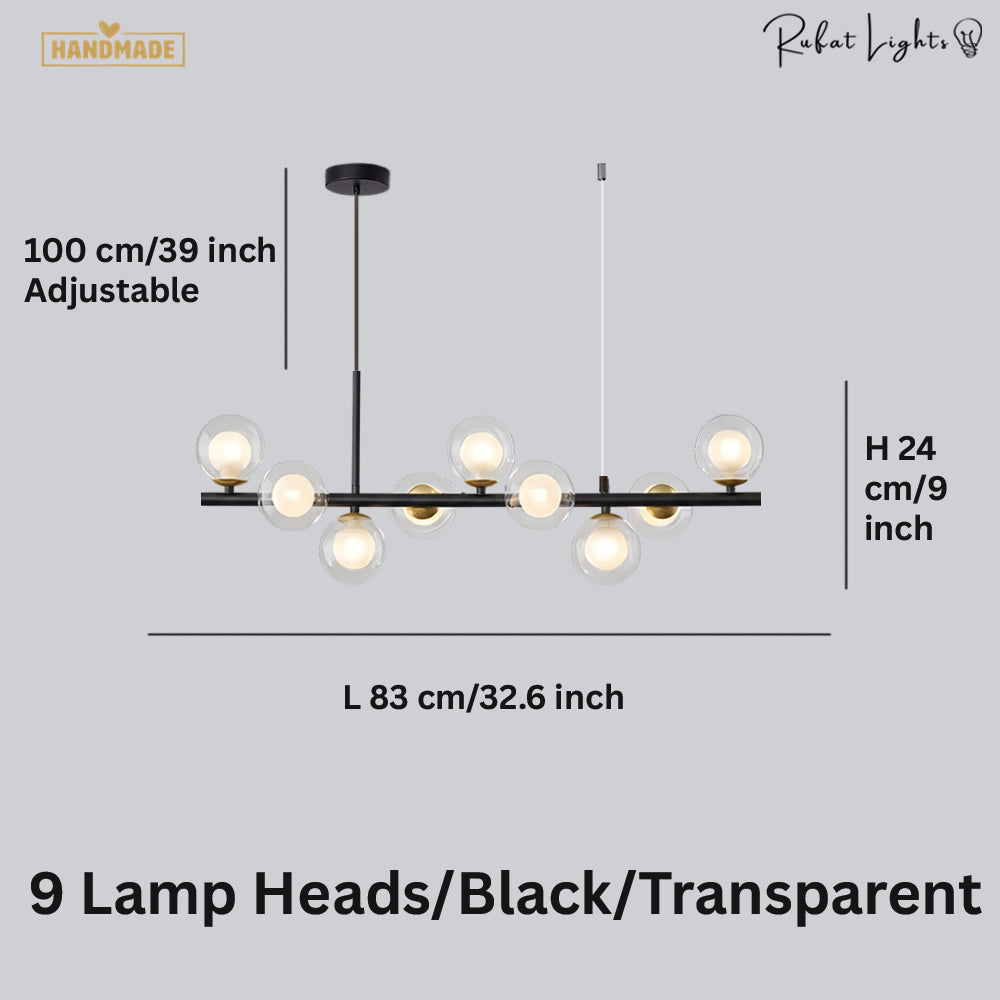 Light Glass Sphere Chandelier 7/9/11 Balls