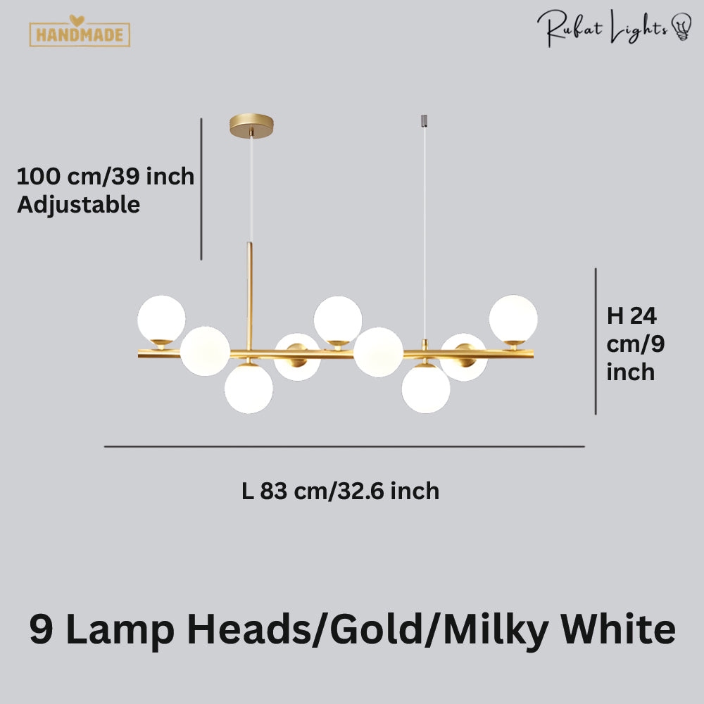 Light Glass Sphere Chandelier 7/9/11 Balls