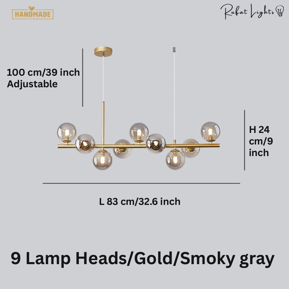 Light Glass Sphere Chandelier 7/9/11 Balls