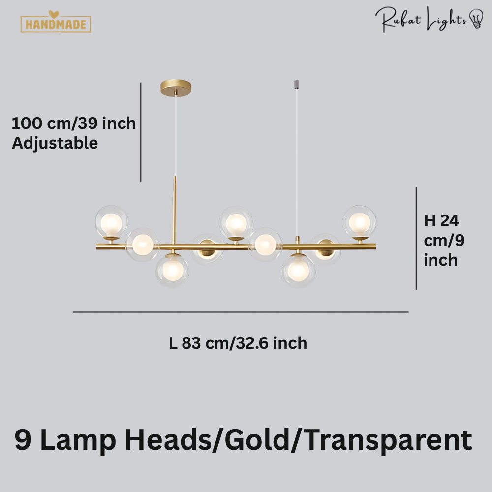 Light Glass Sphere Chandelier 7/9/11 Balls