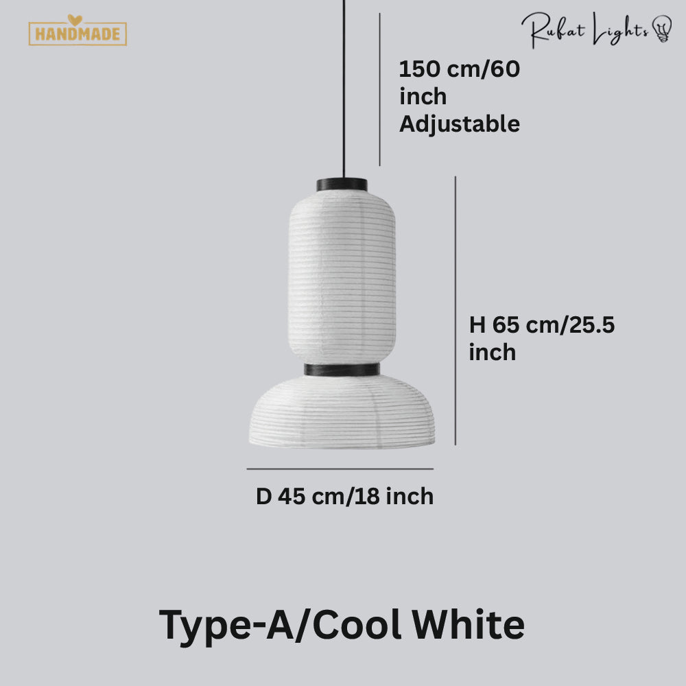 Modern Silk Fabric Tense Pendant Light