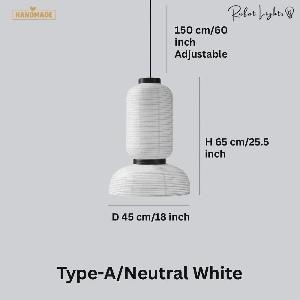 Modern Silk Fabric Tense Pendant Light