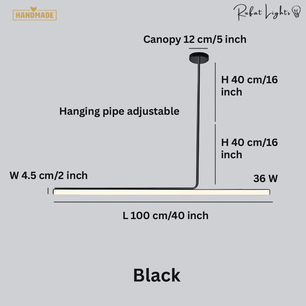 Elegance Modern Long Tube Pendant Light