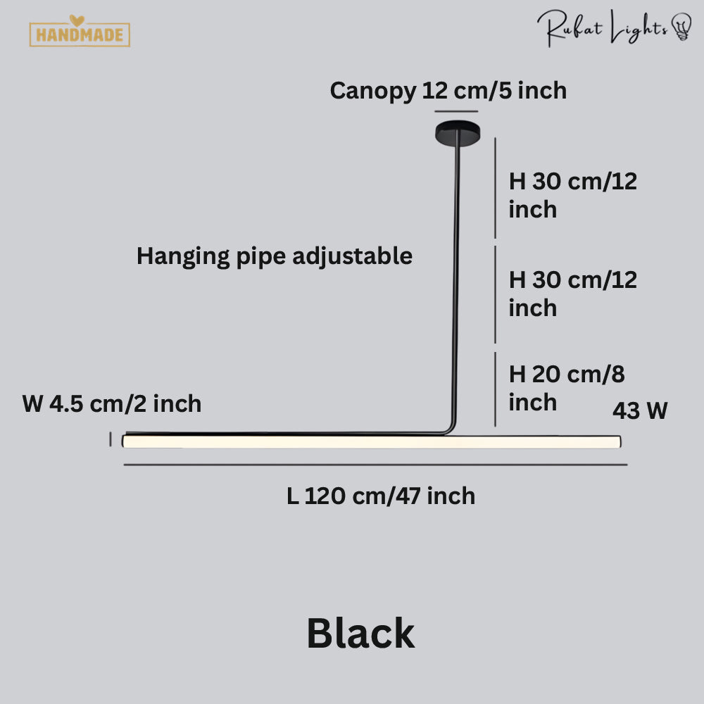 Elegance Modern Long Tube Pendant Light