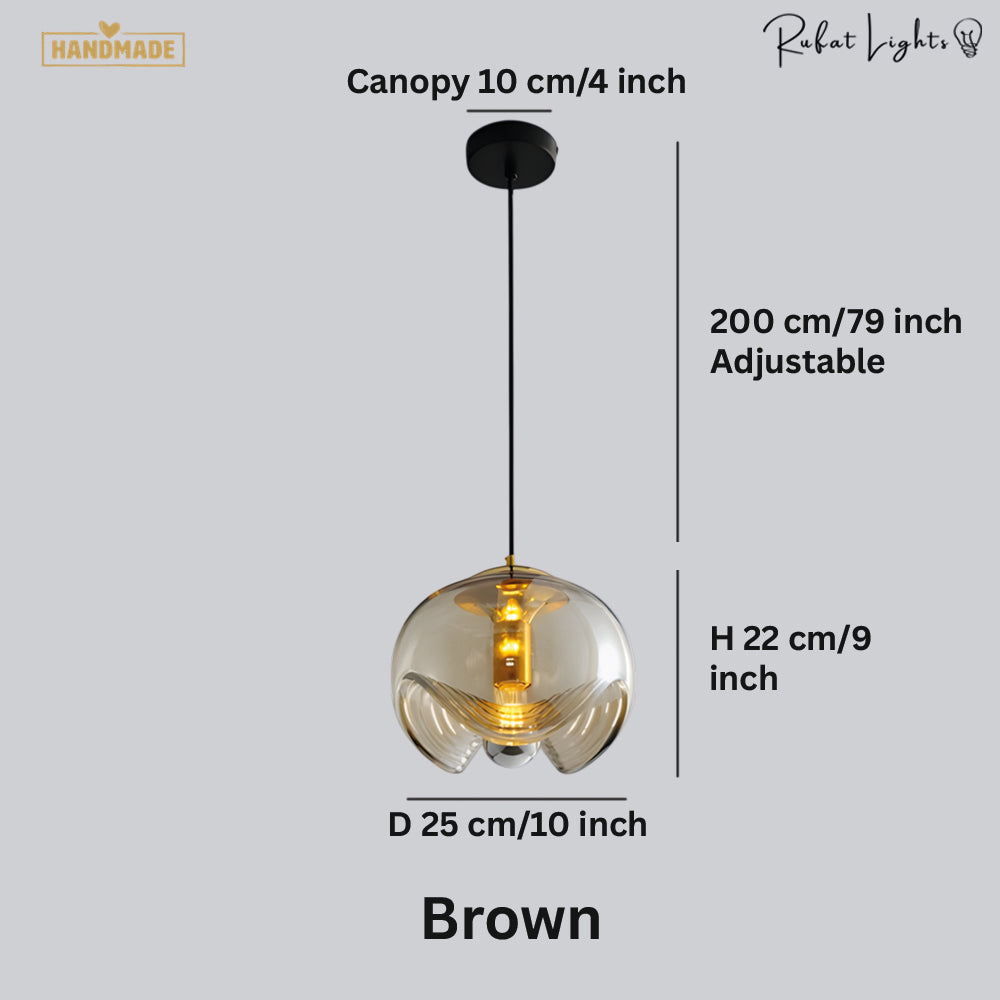 Artistic Brilliance Modern Glass Pendant Light