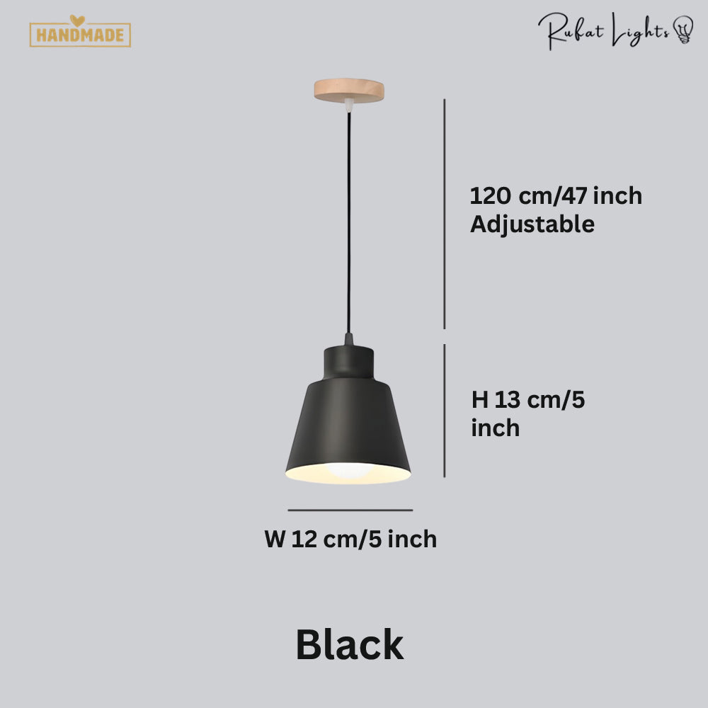 Cone Shaped Pendant Lamp in Devon Style