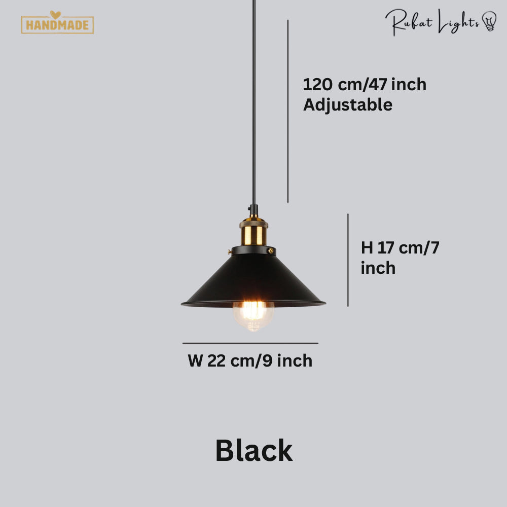 Brass Iron Plated Industrial Pendant Light