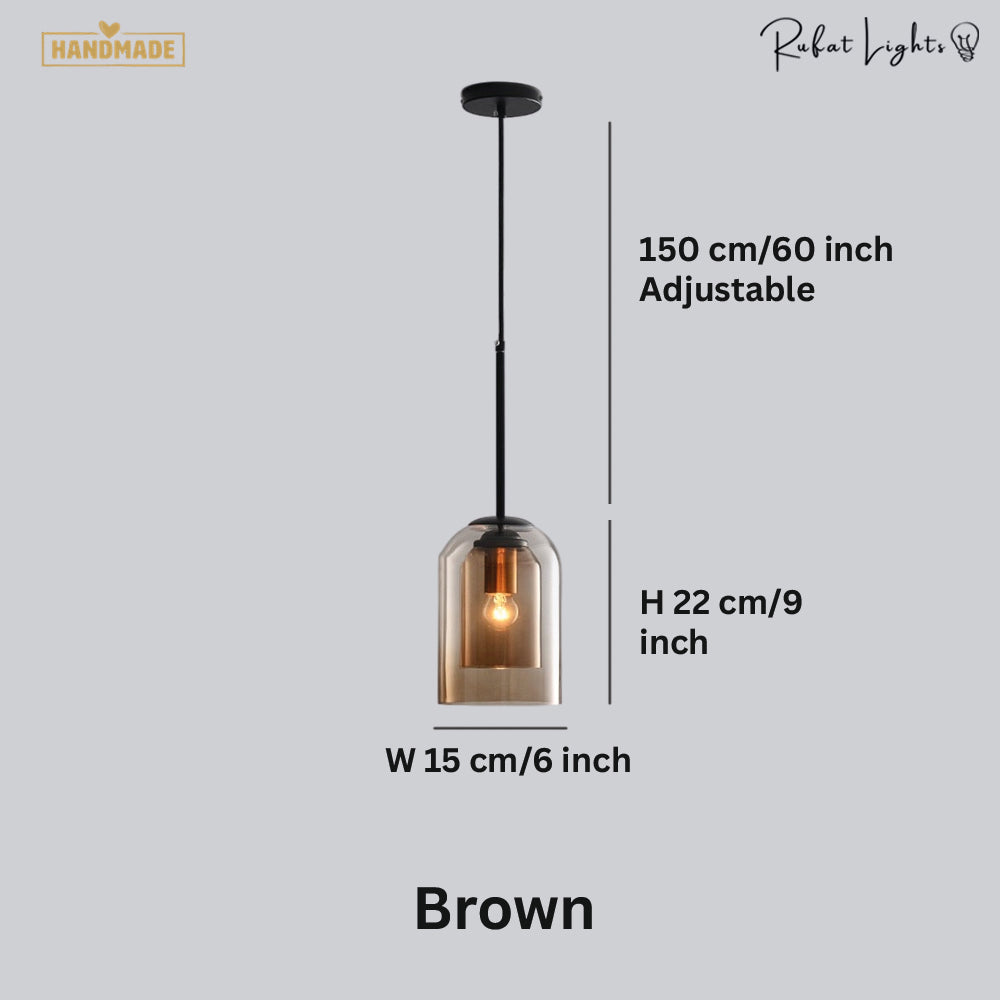 Nordic Double Glass Pendant Light