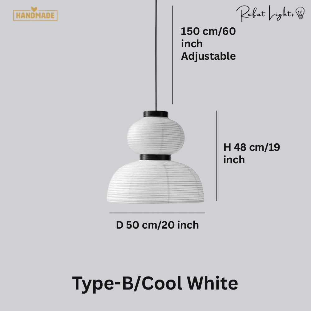 Modern Silk Fabric Tense Pendant Light