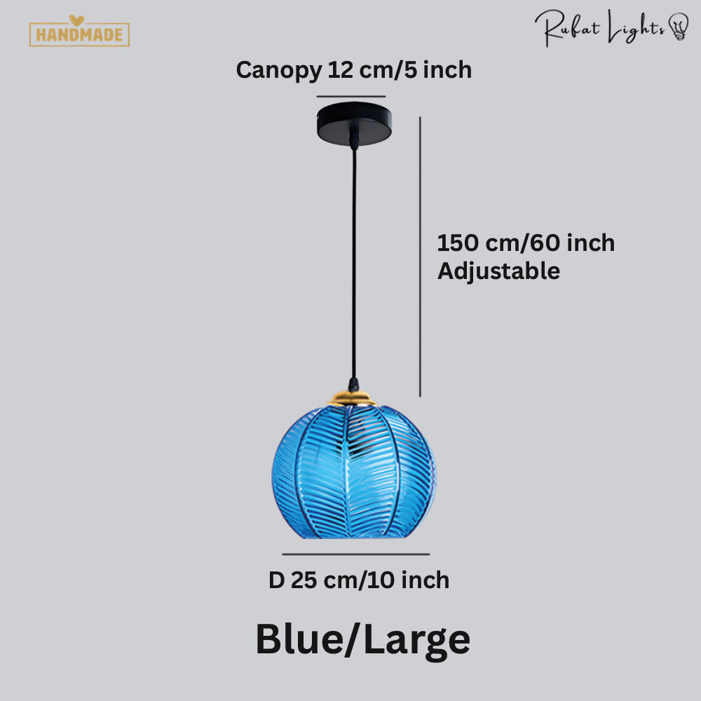 Contemporary Glass Patterned Pendant Lights