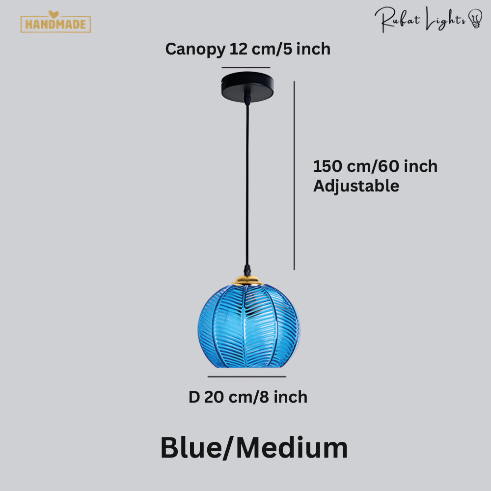 Contemporary Glass Patterned Pendant Lights