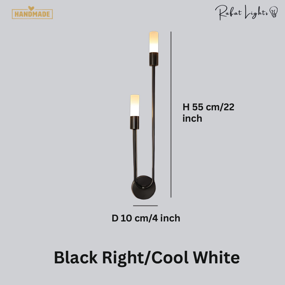 Modern Copper U-Shape Luster LED Wall Lamp