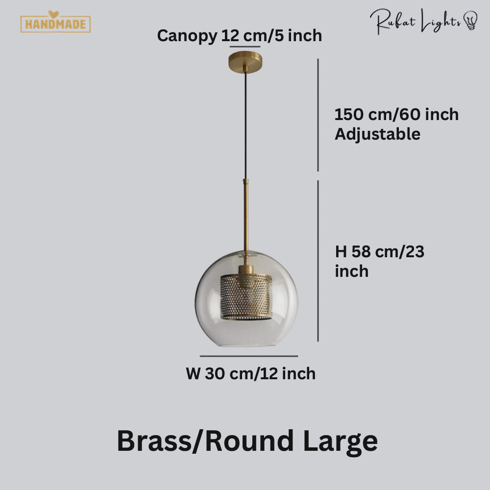 Modern Loft Glass Ball Pendant Light