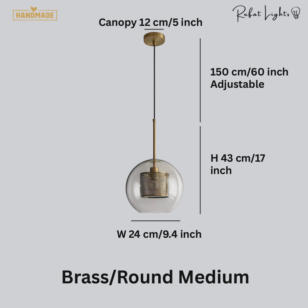 Modern Loft Glass Ball Pendant Light