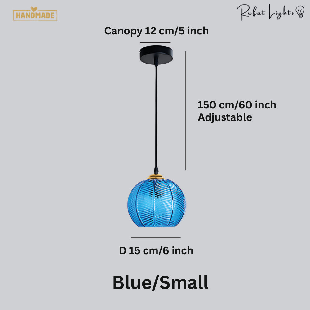 Contemporary Glass Patterned Pendant Lights