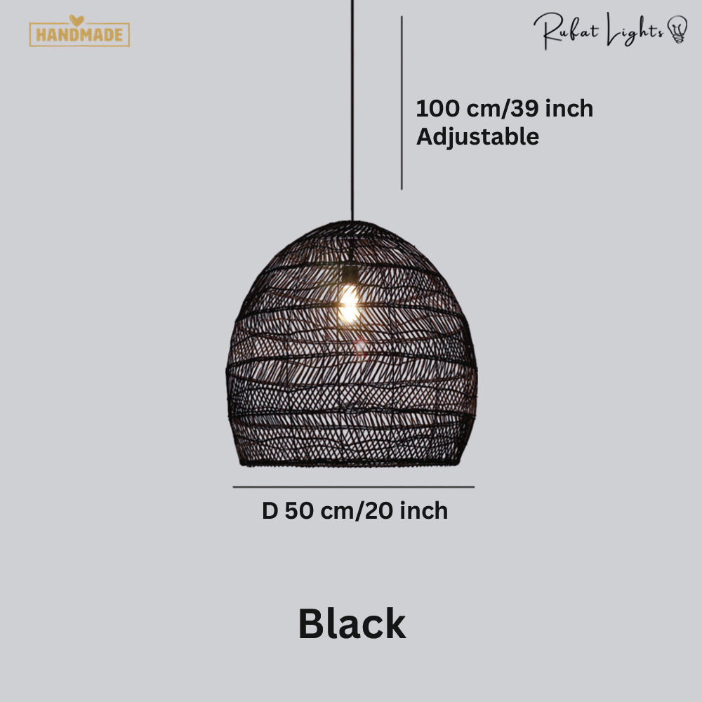 Japanese Serenity Bamboo Shade Pendant Lamp
