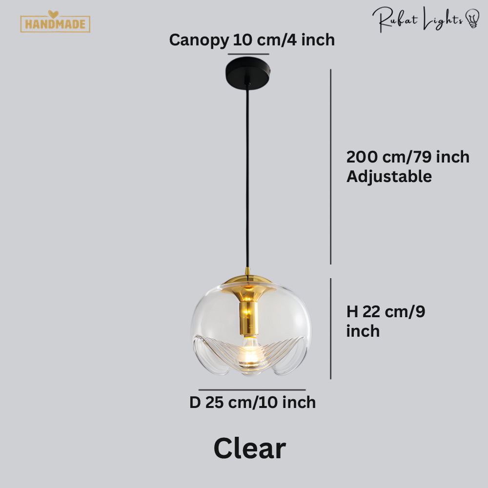 Artistic Brilliance Modern Glass Pendant Light
