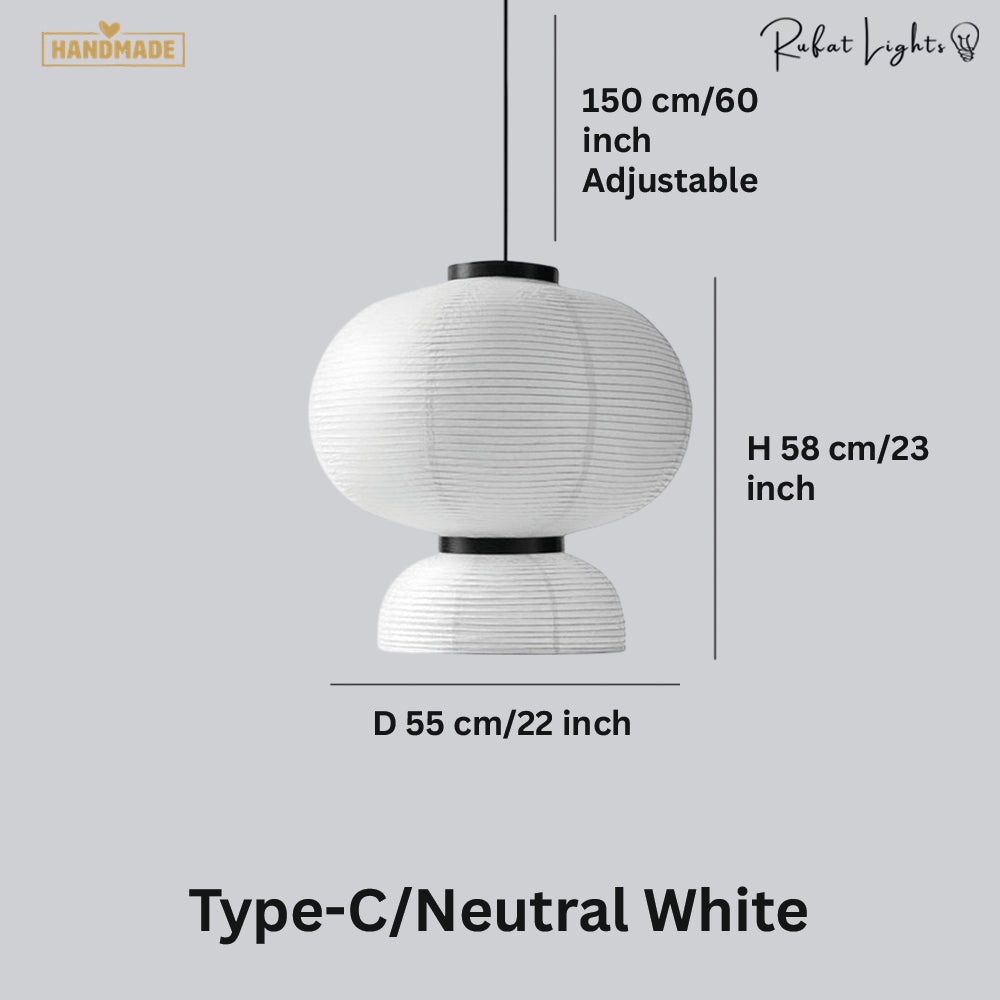 Modern Silk Fabric Tense Pendant Light