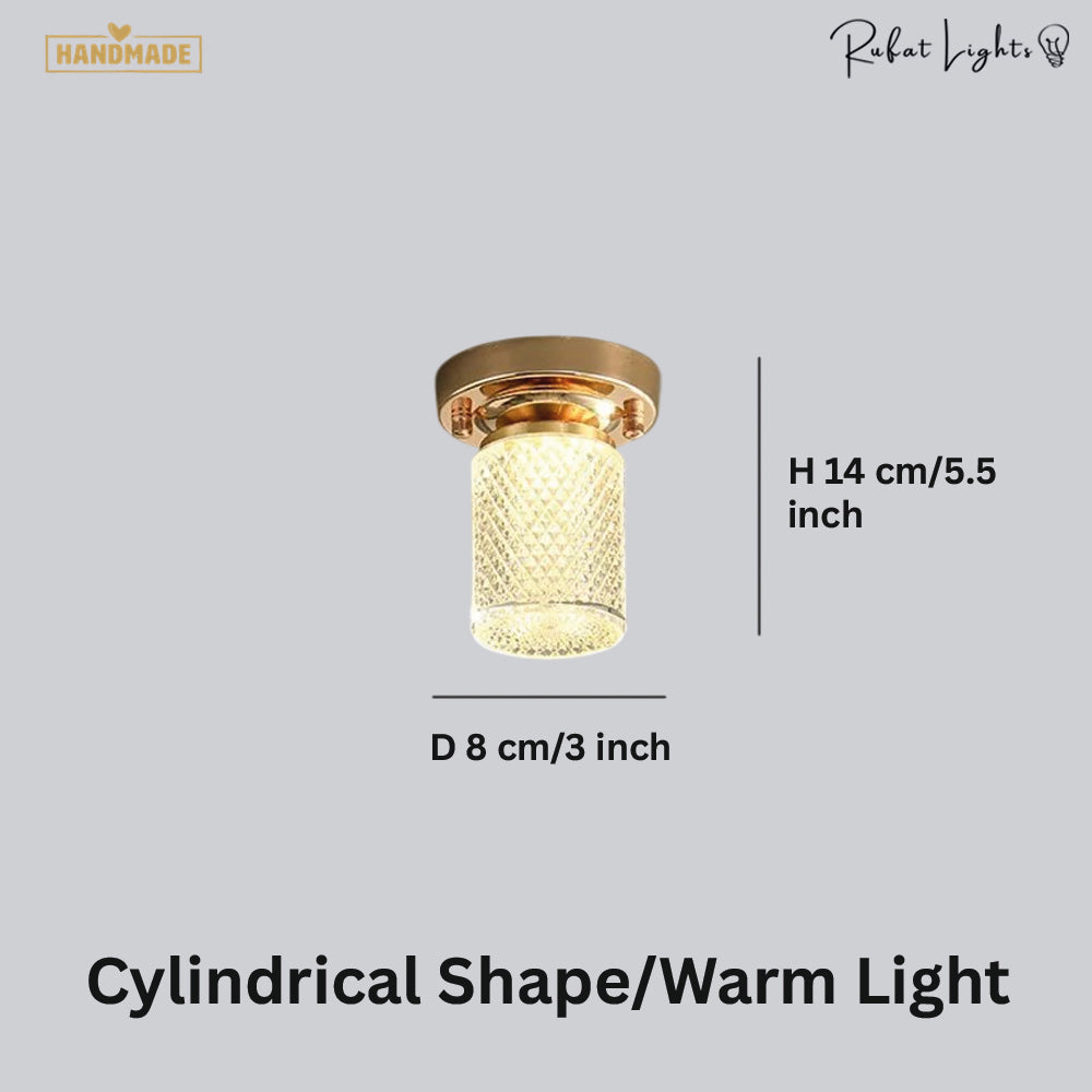 Modern Crystal Ceiling Light