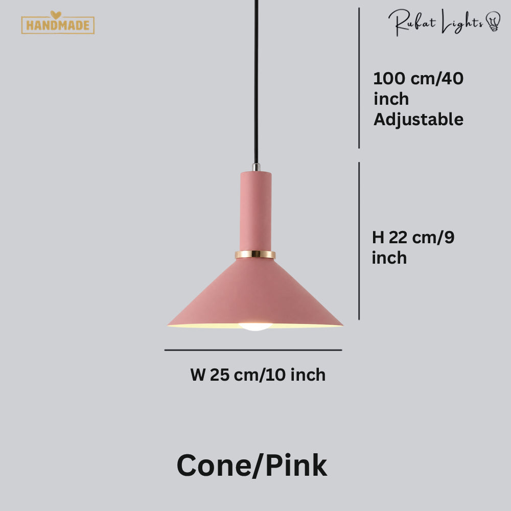 Iron Macaron Colored Pendant Lights