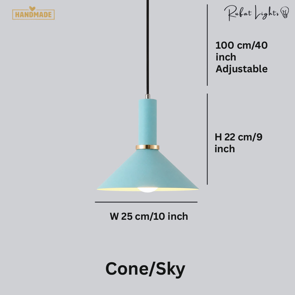 Iron Macaron Colored Pendant Lights