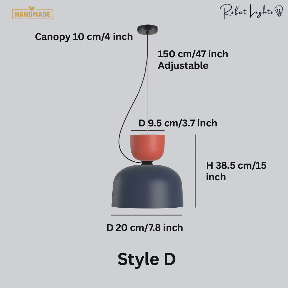 Colorful Macaron Hanging Light Pendant Lamp Chandelier