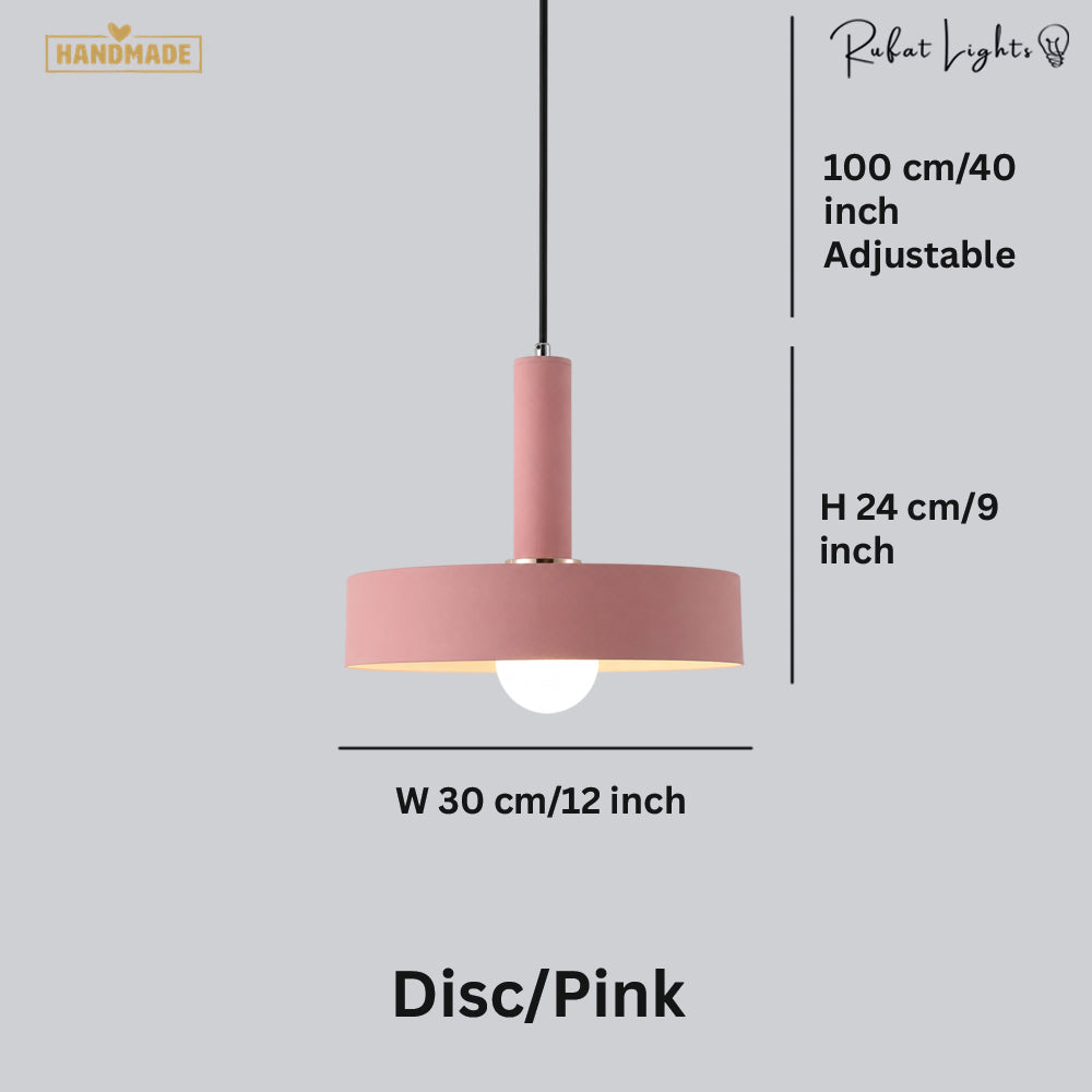 Iron Macaron Colored Pendant Lights