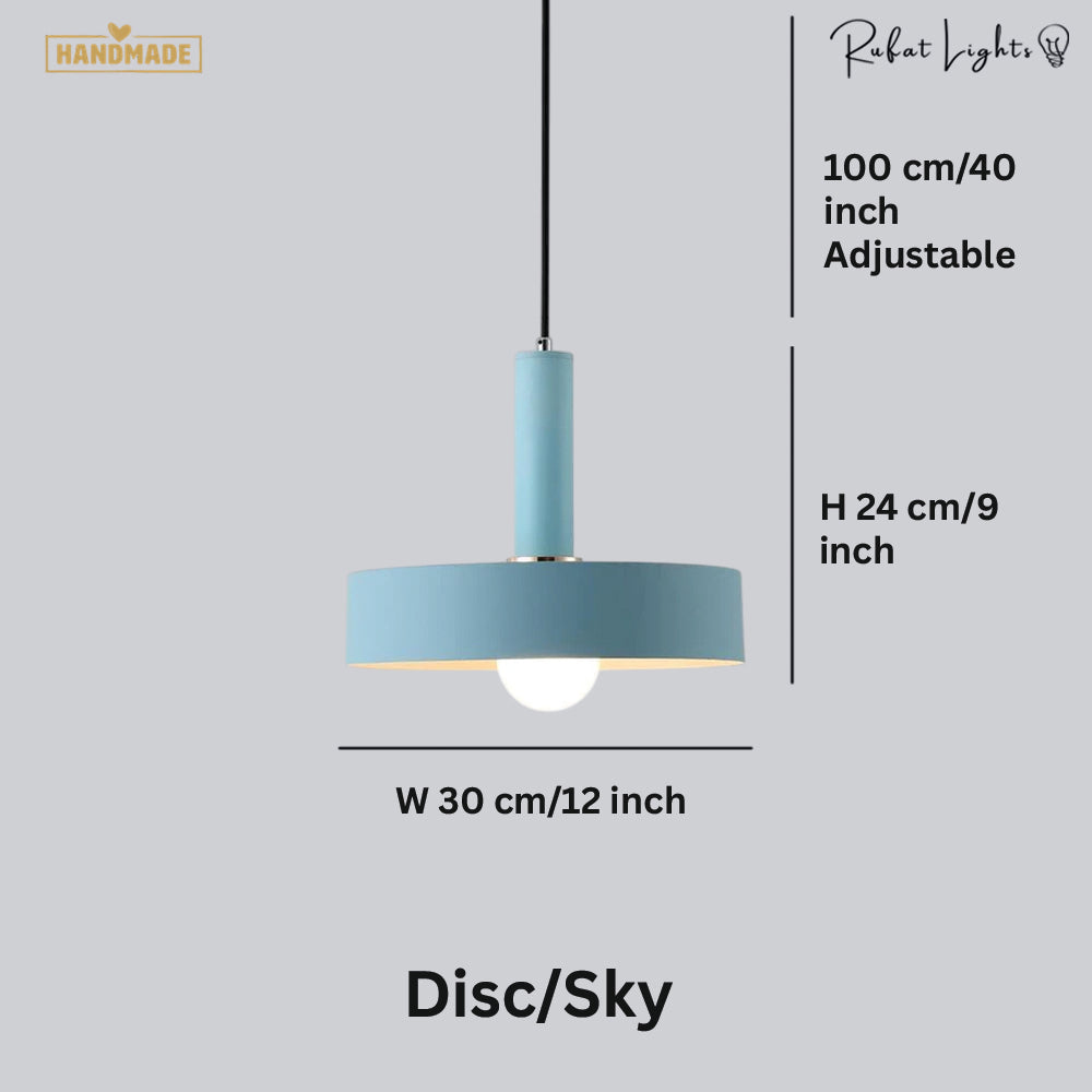 Iron Macaron Colored Pendant Lights