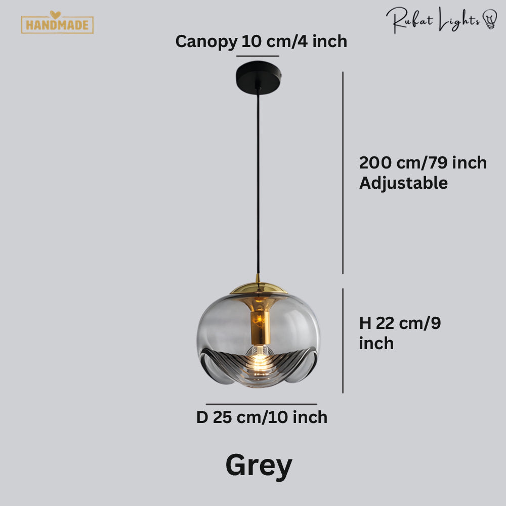 Artistic Brilliance Modern Glass Pendant Light