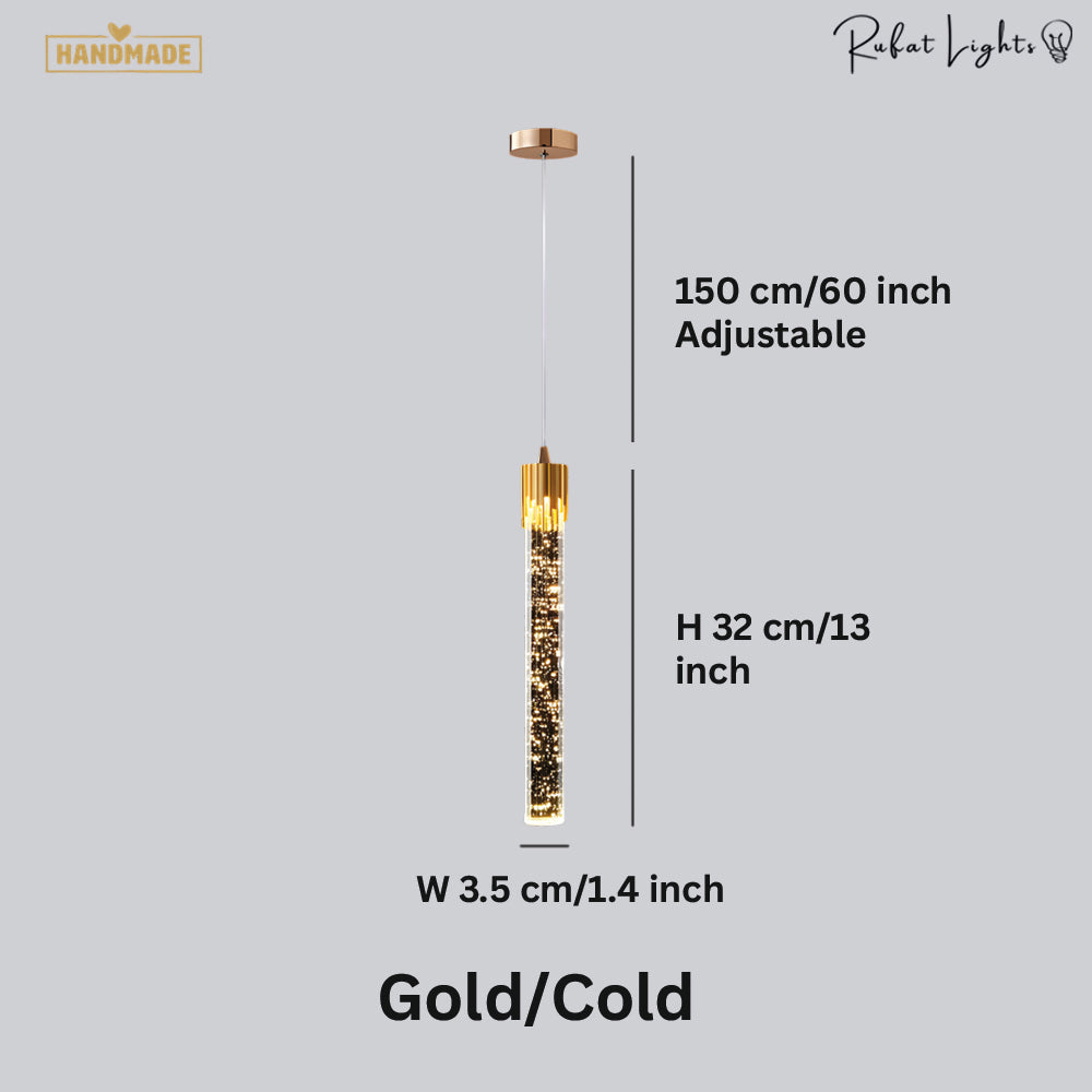 Crystal Radiance LED Bar Pendant Light