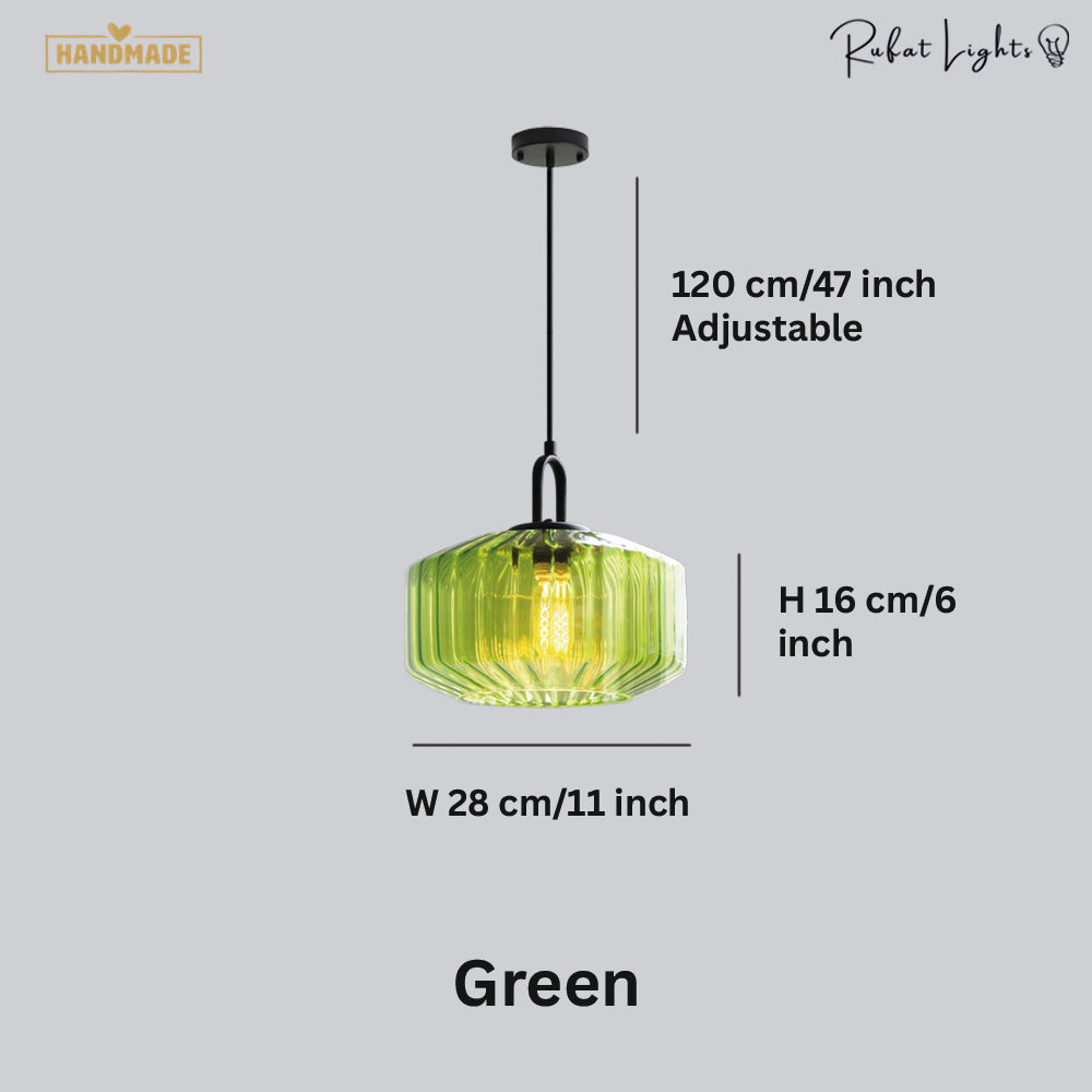 Enchanting Japanese Glass Pendant Light