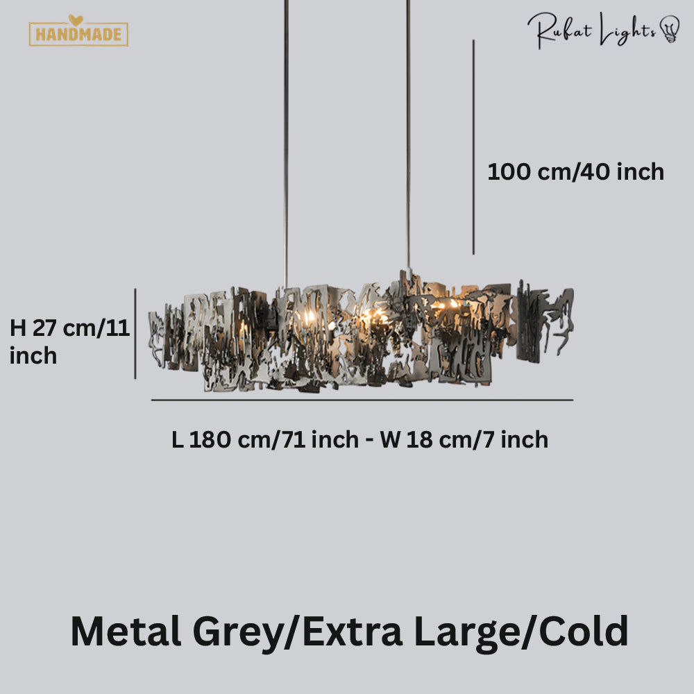 Retro Metal Fragment Art Chandelier Pendant