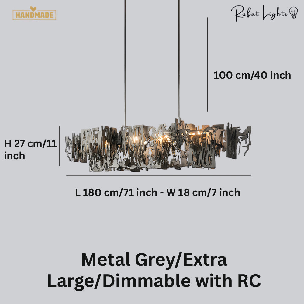 Retro Metal Fragment Art Chandelier Pendant