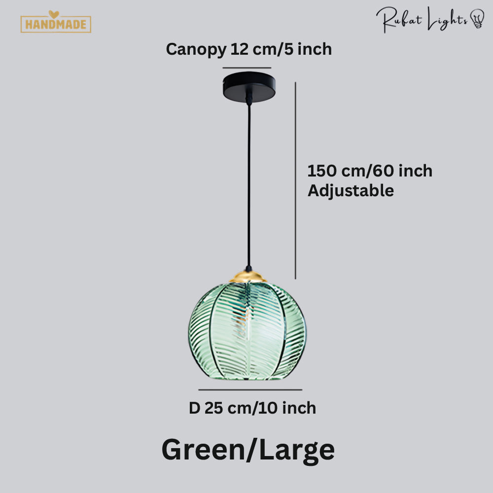 Contemporary Glass Patterned Pendant Lights