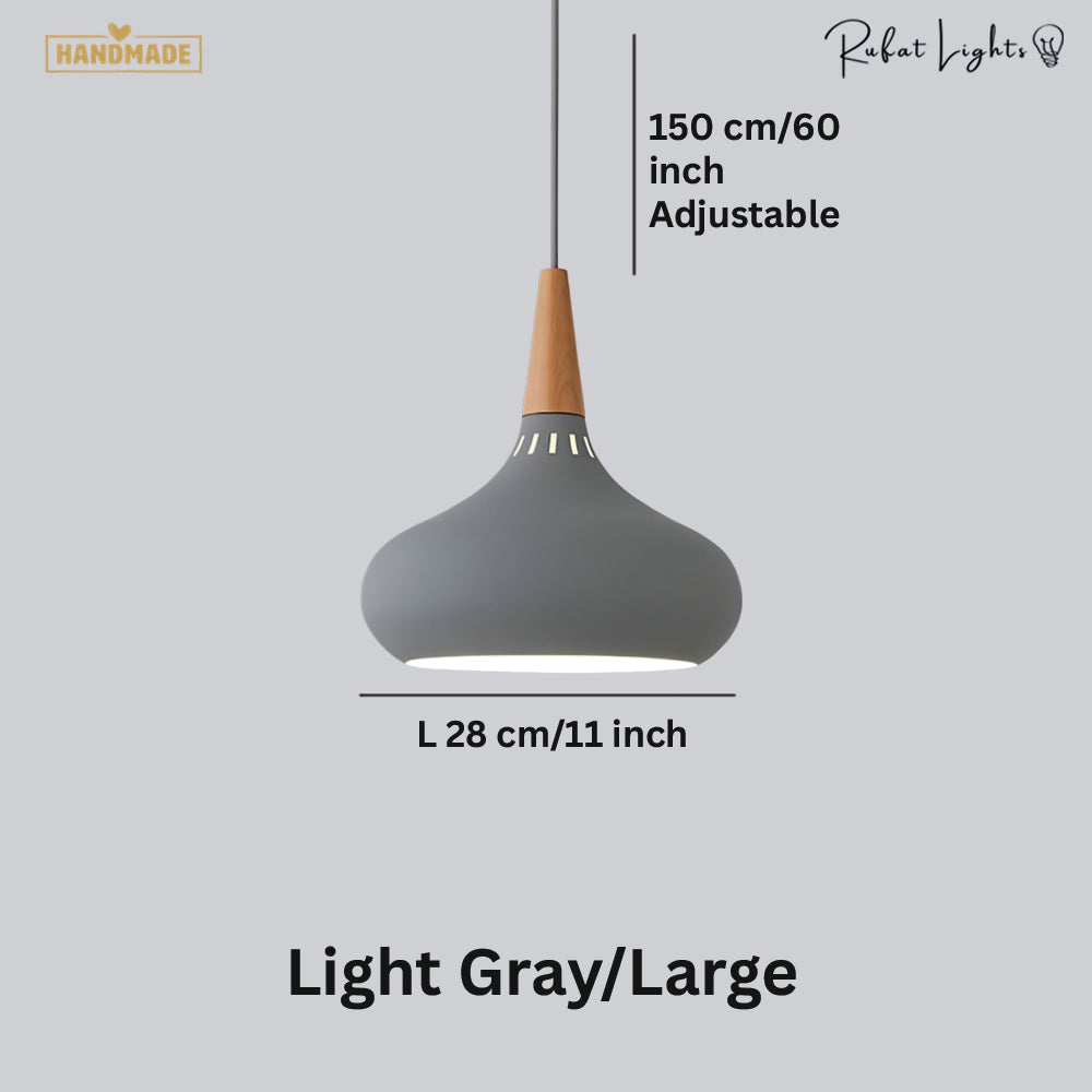 Nordic Wood Metal Pendant Lights