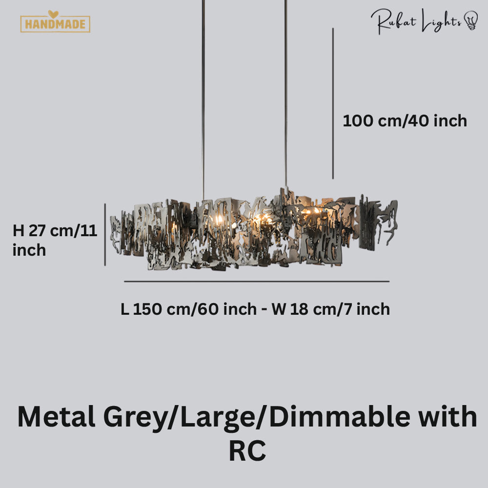 Retro Metal Fragment Art Chandelier Pendant