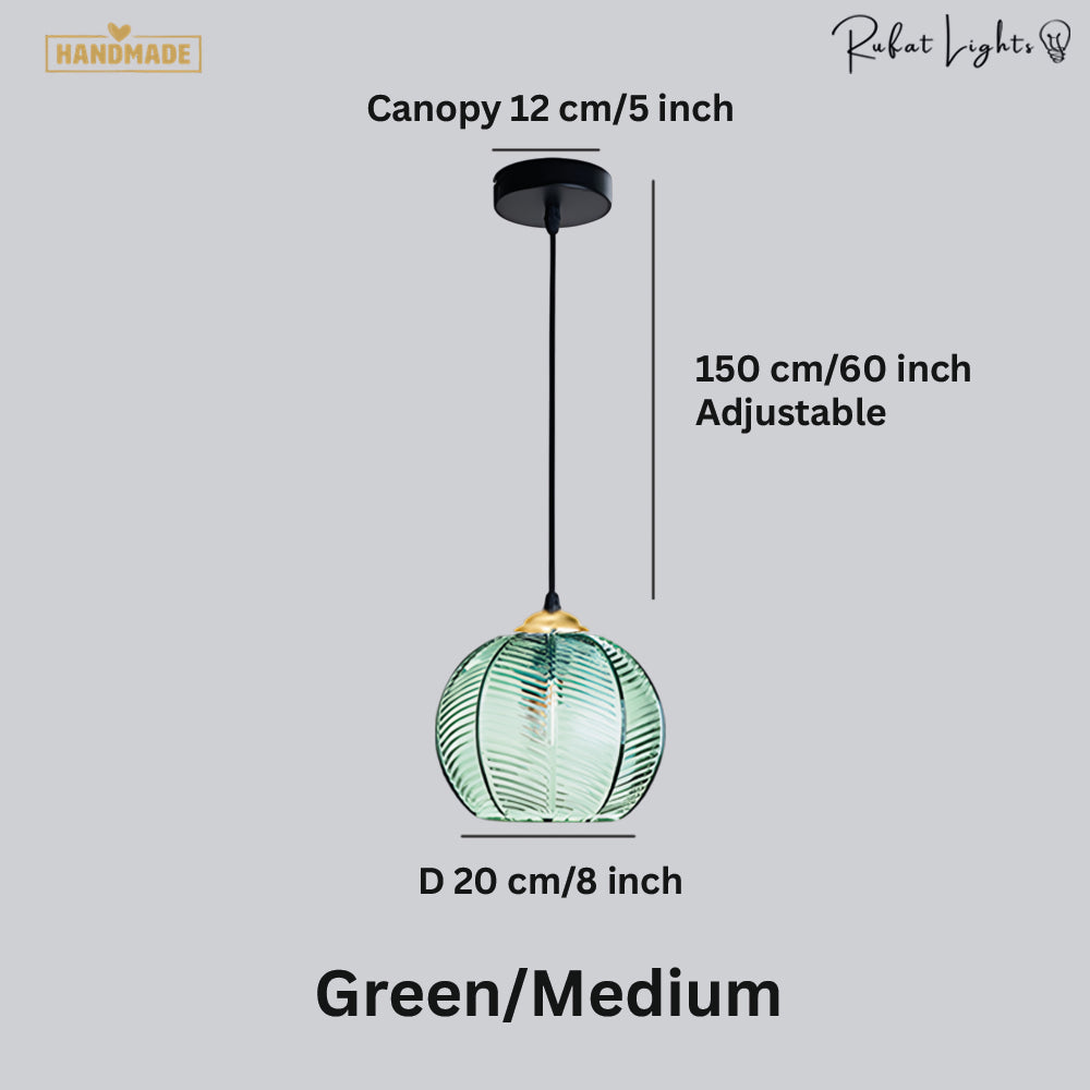 Contemporary Glass Patterned Pendant Lights