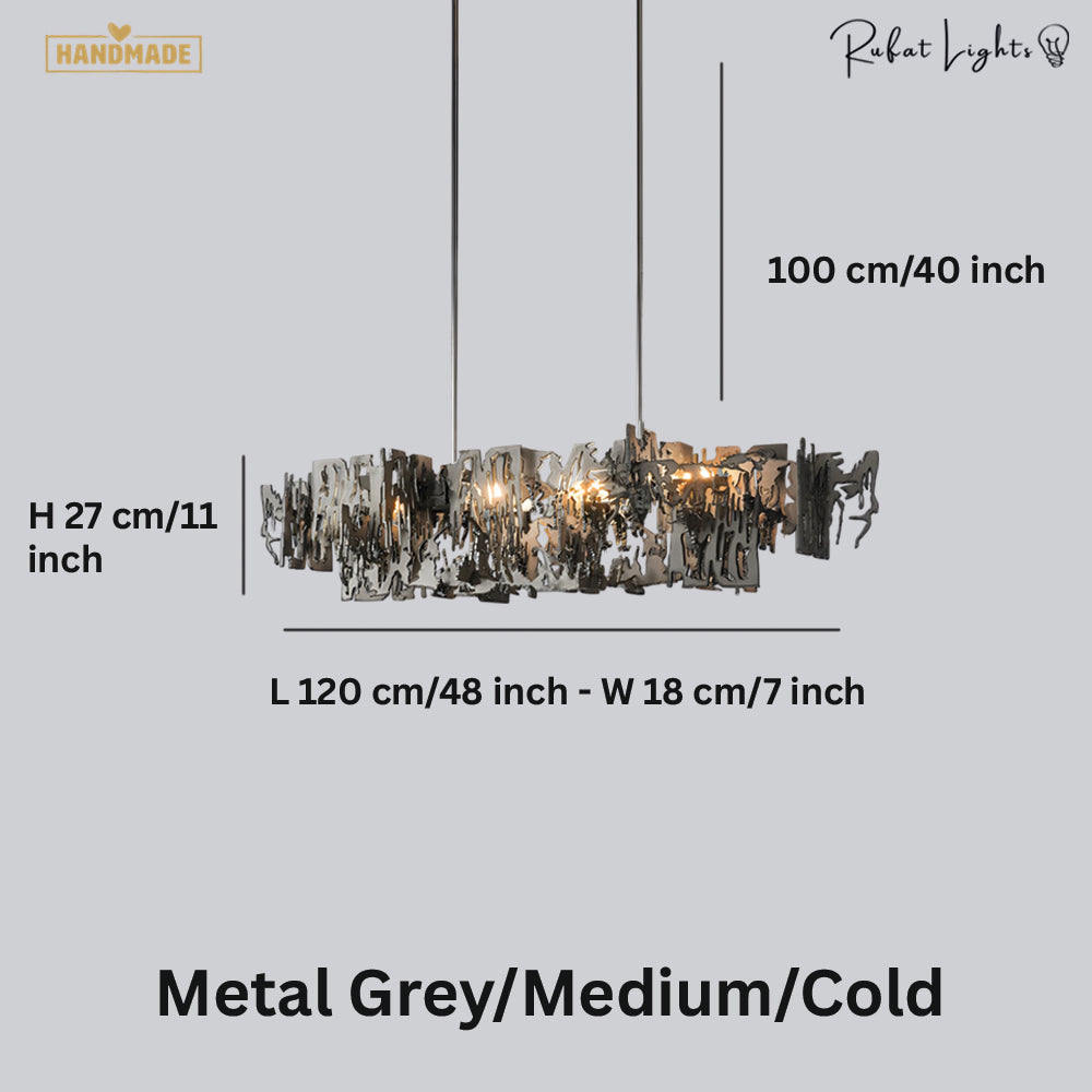 Retro Metal Fragment Art Chandelier Pendant