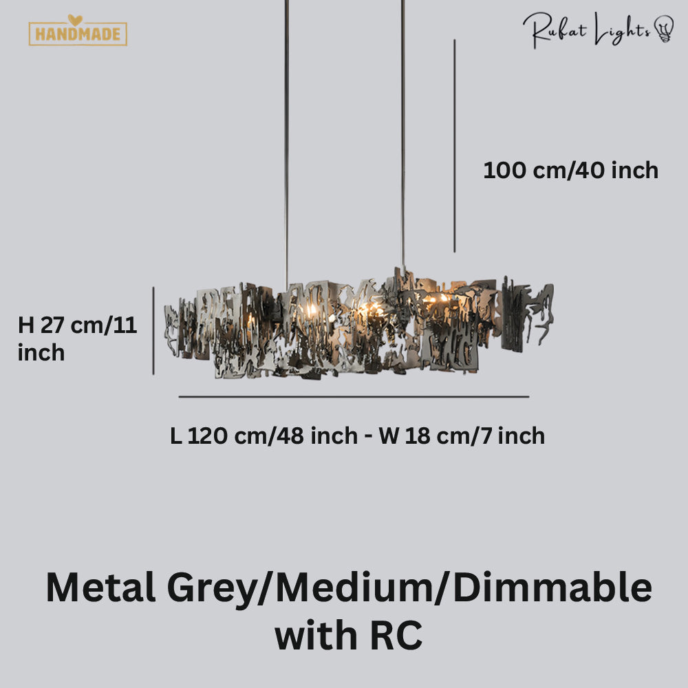Retro Metal Fragment Art Chandelier Pendant