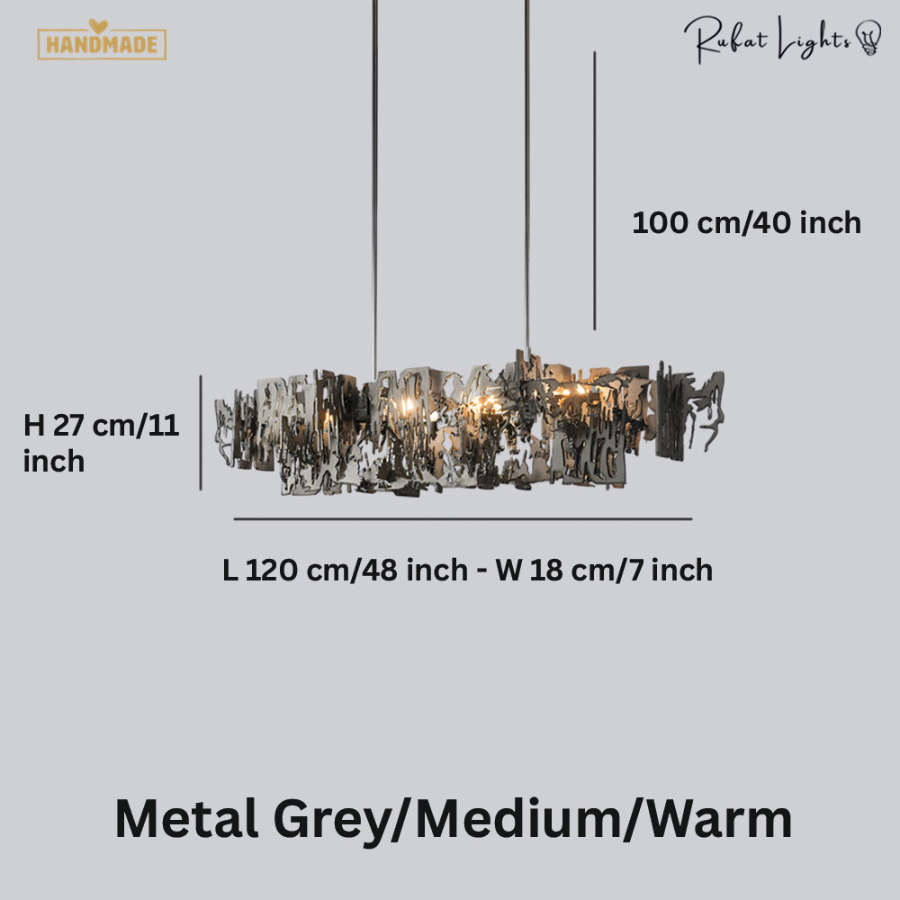 Retro Metal Fragment Art Chandelier Pendant