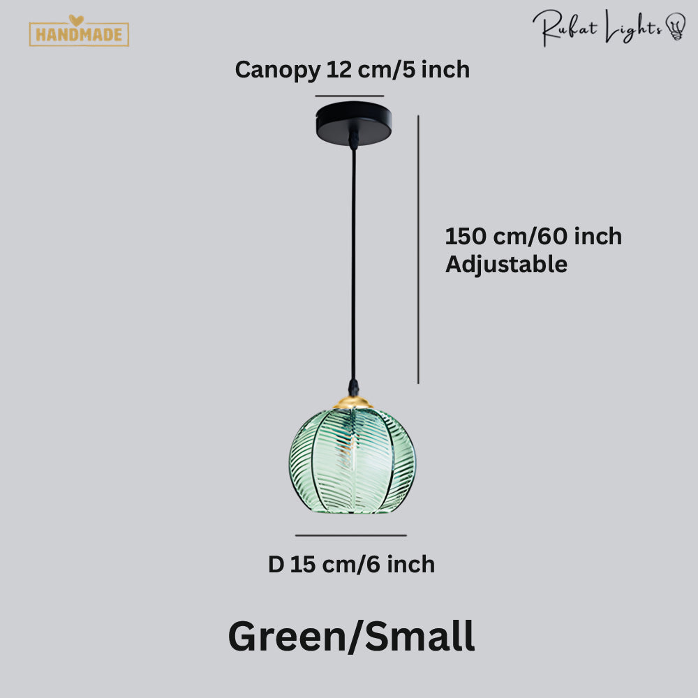 Contemporary Glass Patterned Pendant Lights