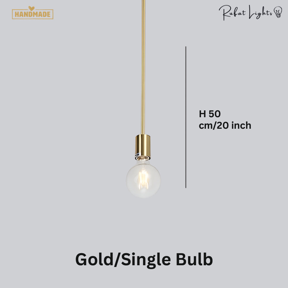 Contemporary Gold Rod Chandelier Lighting