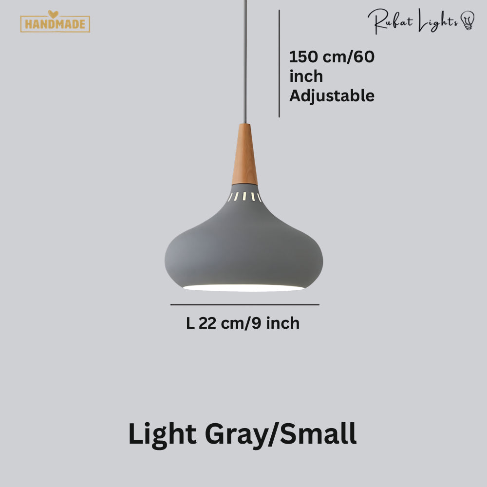 Nordic Wood Metal Pendant Lights